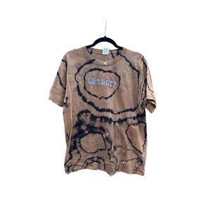 Reverse Dye Graphic T Shirt w/ "Detroit" Embroidery | Men’s Shirt | Reverse Dye